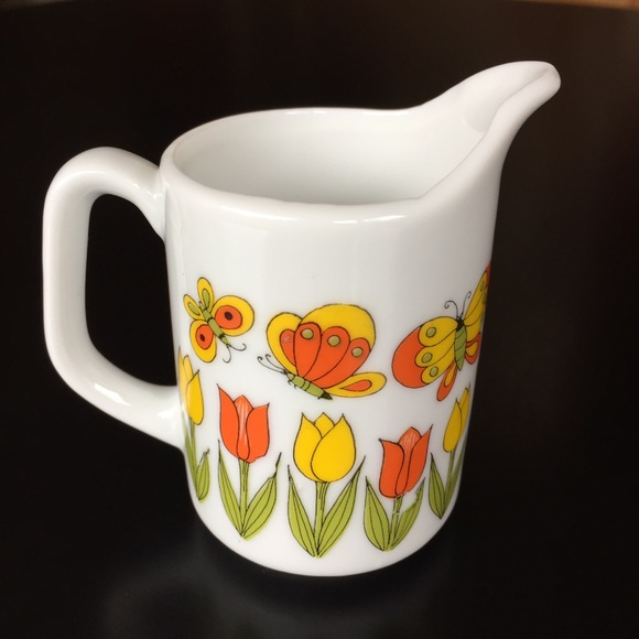 Vintage 1970s cream & sugar set - Picture 2 of 14